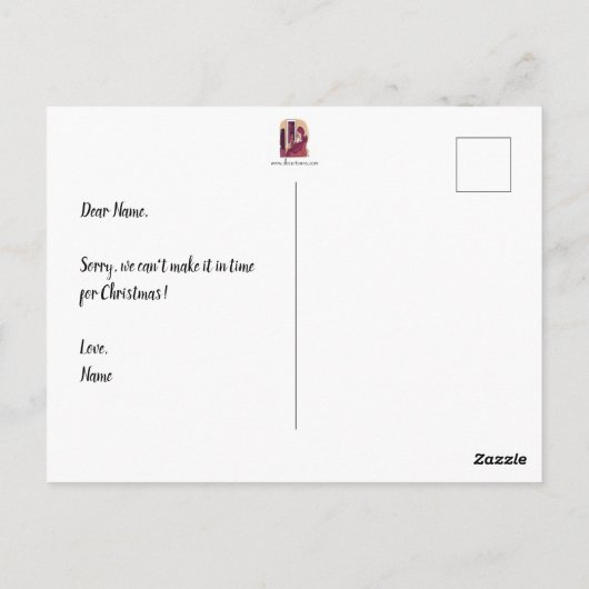 Winterstorm Vakantie Ansichtkaart  Briefkaart (Achterkant)