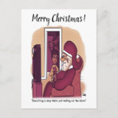 Winterstorm Vakantie Ansichtkaart  Briefkaart (Voorkant)