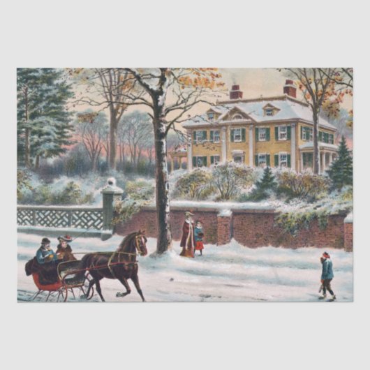 Winterstraat Tissuepapier (Voorkant)