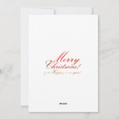  Winterstraat Vrolijk Kerstfeest Feestdagenkaart (Achterkant)