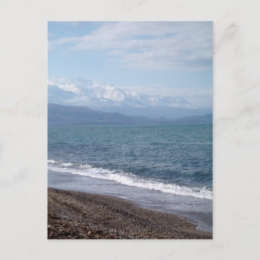 Winterstrand Briefkaart (Voorkant)