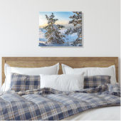 Winterstrand nabij de Oostzee Canvas Afdruk (Insitu (Slaapkamer))