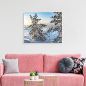 Winterstrand nabij de Oostzee Canvas Afdruk (Insitu (Woonkamer))
