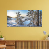 Winterstrand nabij de Oostzee Canvas Afdruk (Insitu (Woonkamer))