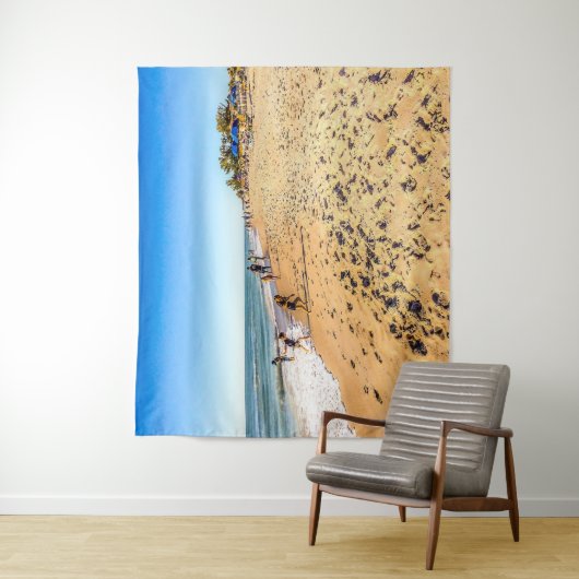 Winterstrand Scene Tapestry Wandkleed (In situ)