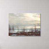 Winterstrand Scene Wall Art Canvas Afdruk (Voorkant)