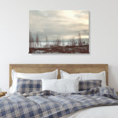 Winterstrand Scene Wall Art Canvas Afdruk (Insitu (Slaapkamer))