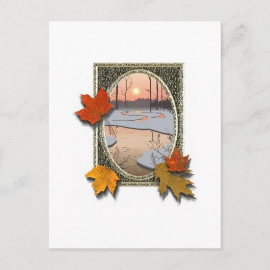 Winterstroom Briefkaart (Voorkant)