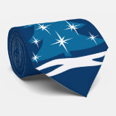 WinterStropdas Blauwe kerstboom Festive Holiday St Stropdas (Opgerold)