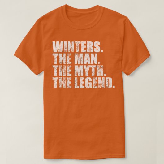 WintersWinters Familienaam Winters achternaam Wint T-shirt (Design voorkant)