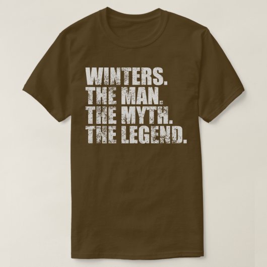 WintersWinters Familienaam Winters achternaam Wint T-shirt (Design voorkant)