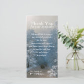 Wintersympathie Dank u fotokaart Bedankkaart (Staand voorkant)