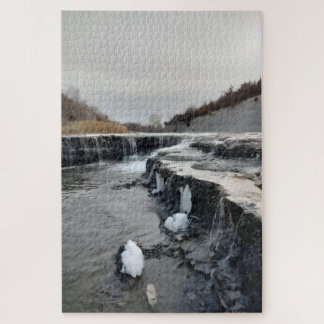 Wintertafereel in Indian Rock Park Legpuzzel