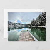 Wintertag am Crestasee in Flims Briefkaart (Voorkant / Achterkant)
