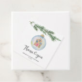 Wintertak - baby shower dank u bedankjes labels (In situ)