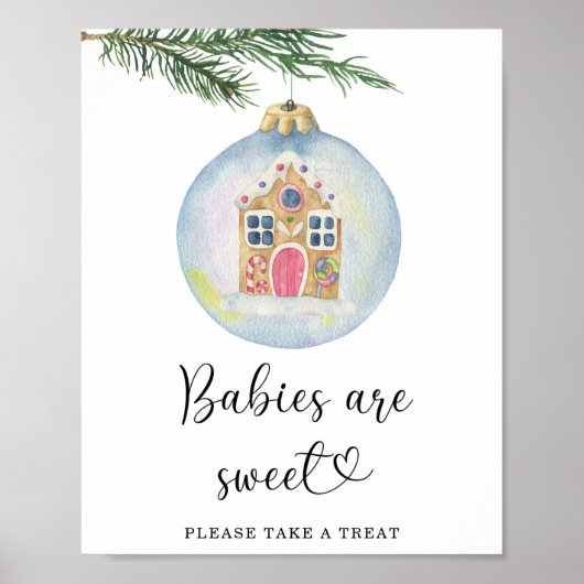 Wintertak - baby's zijn lief poster (Voorkant)