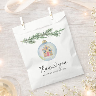 Wintertak - babyshower bedankje  bedankzakje