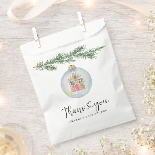 Wintertak - babyshower bedankje  bedankzakje (Geknipt)