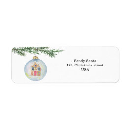 Wintertak met speelgoed etiket