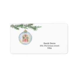 Wintertak met speelgoed etiket