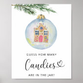 Wintertak - Raad hoeveel snoepjes Poster (Voorkant)