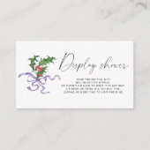 Wintertak vertoning douche informatiekaartje (Voorkant)