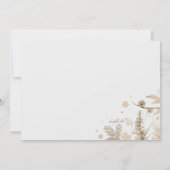 Wintertakken Bedankt Fotokaart Kaart (Achterkant)