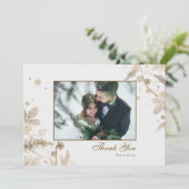 Wintertakken Dank je wel Fotokaart Kaart (Staand voorkant)