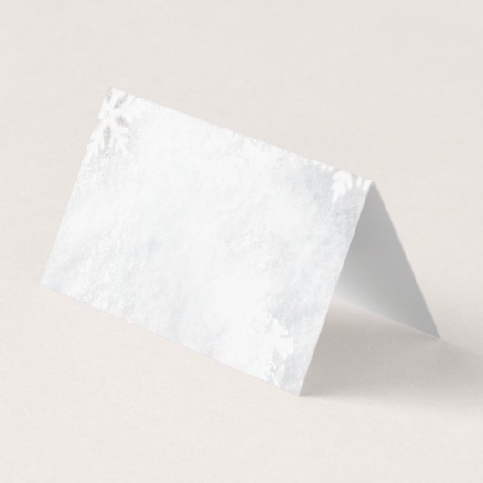 Wintertakken Rode bessen Sneeuwvlokken Dank u Visitekaartje (Achterkant)