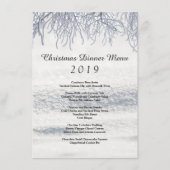 Wintertakken Sneeuwkerstmenu Menu (Voorkant)