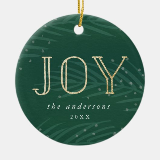 Wintertakken | Vakantie foto Ornament (Voorkant)