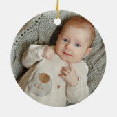 Wintertakken | Vakantie foto Ornament (Achterkant)