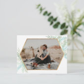 Wintertakken Waterverf vakantiefoto Briefkaart (Staand voorkant)