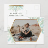 Wintertakken Waterverf vakantiefoto Briefkaart (Voorkant / Achterkant)