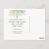 Wintertakken Waterverf vakantiefoto Briefkaart (Achterkant)