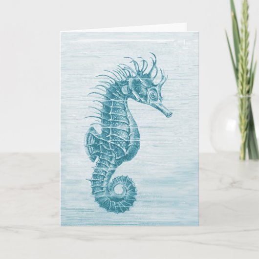 wintertaling seahorse kaart (Voorkant)