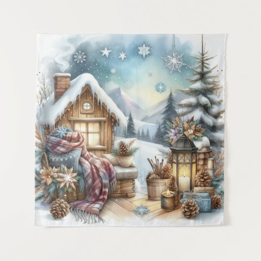 wintertapijt wandkleed (Voorkant)