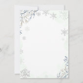 Winterteddybeer Genderneutraal Baby shower Kaart (Achterkant)