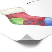 Winterteddybeer - Welkom baby shower Poster (Hoek)