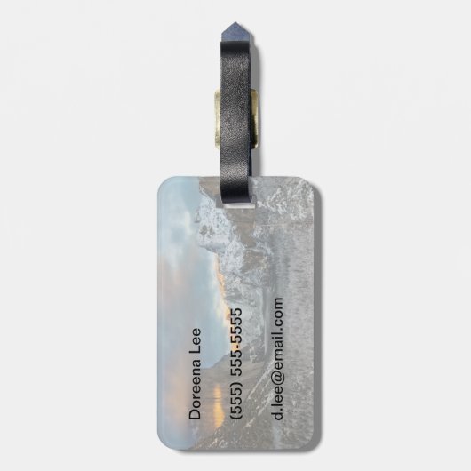 Winterteken Bagagelabel (Achterkant verticaal)