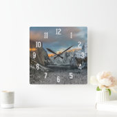 Winterteken Vierkante Klok (Huis)