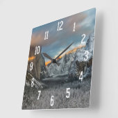 Winterteken Vierkante Klok (Hoek)