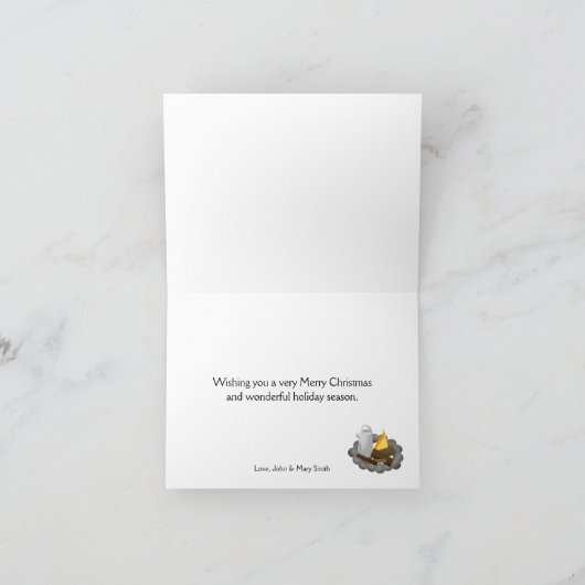 WINTERTENT CAMPING KERST KAART (Binnen)