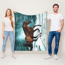 Winterthema Galopperend Arabisch Paard