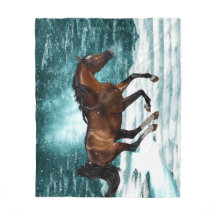 Winterthema Galopperend Arabisch Paard