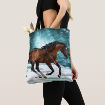 Winterthema Galopperend Arabisch Paard