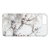 Winterthema. Planten met sneeuwachtergrond Case-Mate iPhone Case (Achterkant (Horizontaal))