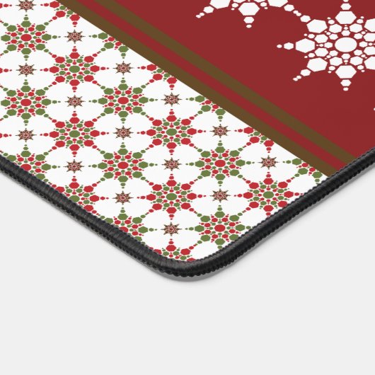 Winterthema Snowflake Pattern Kerstmis Bureaumat (Hoek)