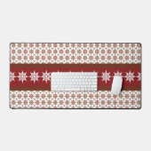Winterthema Snowflake Pattern Kerstmis Bureaumat (Keyboard & Muis)