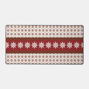 Winterthema Snowflake Pattern Kerstmis Bureaumat